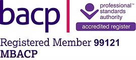 BACP Registered Member 99121, MBACP. Professional Standards Authority accredited register.